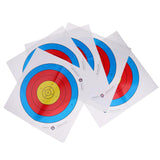 Maxbell Maxbell 5 Pieces Heavy Archery Target Paper Faces for Recurve Bow Crossbow 43 x 43cm