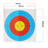 Maxbell Maxbell 5 Pieces Heavy Archery Target Paper Faces for Recurve Bow Crossbow 43 x 43cm