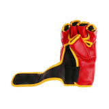 Maxbell Half-finger Boxing Gloves UFC MMA Sandbag Training Grappling Gloves Red - Aladdin Shoppers