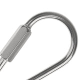 Maxbell 1pcs Camping Outdoor Stainless Screw Lock D Carabiner Clip Hook Key Chain M