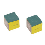 Maxbell 2 Pieces Cubes Pool Cue Tip Table Chalk Snooker Billiard Accessories Green - Aladdin Shoppers