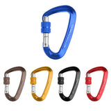 Maxbell Maxbell 12KN Alloy Screwgate Locking Carabiner For Climbing Backpack Hook Royal Blue