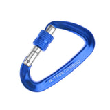Maxbell Maxbell 12KN Alloy Screwgate Locking Carabiner For Climbing Backpack Hook Royal Blue