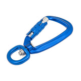 Maxbell 500KG Auto Locking Carabiner Rotating Ring Outdoor Keychain Hook Royal Blue