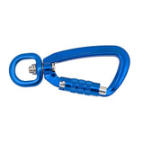 Maxbell 500KG Auto Locking Carabiner Rotating Ring Outdoor Keychain Hook Royal Blue - Aladdin Shoppers