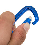 Maxbell 500KG Auto Locking Carabiner Rotating Ring Outdoor Keychain Hook Royal Blue - Aladdin Shoppers