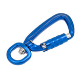 Maxbell 500KG Auto Locking Carabiner Rotating Ring Outdoor Keychain Hook Royal Blue - Aladdin Shoppers