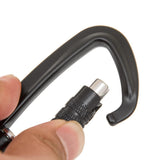 Maxbell Outdoor Auto Self Locking Carabiner Keychain Climb Backpack Hook Black
