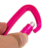 Maxbell Maxbell Outdoor Auto Self Locking Carabiner Keychain Climb Backpack Hook Rose red