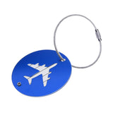 Maxbell Maxbell Travel Luggage Suitcase Baggage Safety Name Label Airplane Design Luggage Tag Travel Accessory Gift Blue