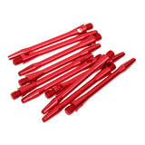 Maxbell Maxbell 10 Pieces 53mm 2BA Thread Aluminium Alloy Re-Grooved Dart Stems Shafts Red
