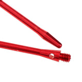 Maxbell Maxbell 10 Pieces 53mm 2BA Thread Aluminium Alloy Re-Grooved Dart Stems Shafts Red