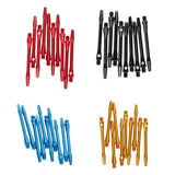 Maxbell Maxbell 10 Pieces 53mm 2BA Thread Aluminium Alloy Re-Grooved Dart Stems Shafts Red