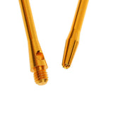 Maxbell Maxbell 10 Pieces 53mm 2BA Thread Aluminium Alloy Re-Grooved Dart Stems Shafts Gold