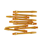 Maxbell Maxbell 10 Pieces 53mm 2BA Thread Aluminium Alloy Re-Grooved Dart Stems Shafts Gold