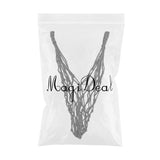 Maxbell Maxbell Basketball Volleyball Soccer Mesh Net Bag Single Ball Carrier Black