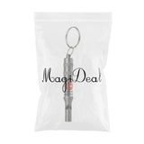 Maxbell 2xMini Emergency Survival Whistle Keychain Outdoor Camping Hiking Tool Grey