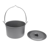 Maxbell Maxbell 21.6 x 14.6cm Portable Aluminum Alloy Hanging Pot Outdoor Camping Picnic Cooking Campfire Bonfire Party