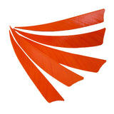 Maxbell Maxbell 5 Pieces 10cm Shield Feather Arrow Fletching For Archery Hunting Orange