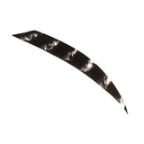 Maxbell Maxbell 5 Pieces 10cm Shield Feather Arrow Fletching For Archery Hunting Black white