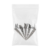 Maxbell Maxbell 5 Pieces 10cm Shield Feather Arrow Fletching For Archery Hunting Black white