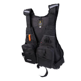 Maxbell Universal Kayak Canoe Sailing Fishing Life Jacket Buoyancy Aid Black - Aladdin Shoppers