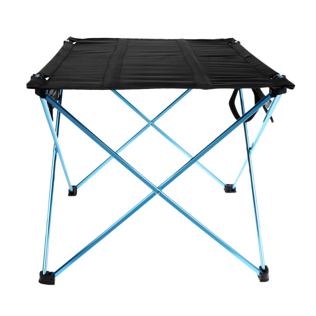 Maxbell Maxbell Aluminium Alloy Camping Folding Table Tavel Picnic Portable Desk Blue