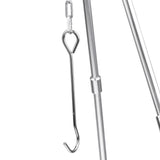 Maxbell Maxbell Aluminum Alloy Cooking Picnic Pot Fire Oven Tripod Hanger Grill Stand 3 Leg with Hook and Chain