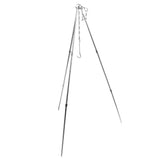 Maxbell Maxbell Aluminum Alloy Cooking Picnic Pot Fire Oven Tripod Hanger Grill Stand 3 Leg with Hook and Chain