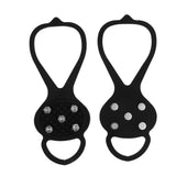 Maxbell Maxbell Non-slip Five Teeth Snow Ice Cleats Grippers Grips Spikes Shoes Soles Boots Ice Fishing Climbing