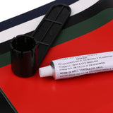 Maxbell Maxbell 8 Pieces/ Set Professional Inflatable Boat Kayak Repair Kit Tool 5 Pieces PVC Patches + 1 Piece Valve Wrench + 1 Piece Glue + 1 Piece Container Bucket