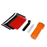 Maxbell Maxbell 8 Pieces/ Set Professional Inflatable Boat Kayak Repair Kit Tool 5 Pieces PVC Patches + 1 Piece Valve Wrench + 1 Piece Glue + 1 Piece Container Bucket
