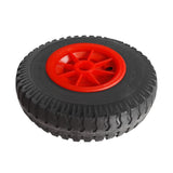 Maxbell Puncture Proof Rubber Tyres on Red Wheel - Kayak Trolley/Trailer Wheel S - Aladdin Shoppers