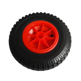 Maxbell Puncture Proof Rubber Tyres on Red Wheel - Kayak Trolley/Trailer Wheel S - Aladdin Shoppers