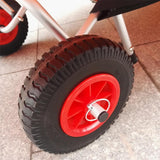 Maxbell Puncture Proof Rubber Tyres on Red Wheel - Kayak Trolley/Trailer Wheel S - Aladdin Shoppers