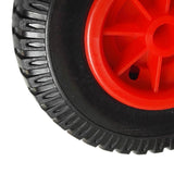 Maxbell Puncture Proof Rubber Tyres on Red Wheel - Kayak Trolley/Trailer Wheel S - Aladdin Shoppers