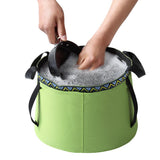 Maxbell Foldable Sink Wash Basin Washbasin Bucket Camping Water Pot Bag 12L Green - Aladdin Shoppers