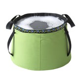 Maxbell Foldable Sink Wash Basin Washbasin Bucket Camping Water Pot Bag 12L Green - Aladdin Shoppers