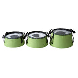 Maxbell Foldable Sink Wash Basin Washbasin Bucket Camping Water Pot Bag 12L Green - Aladdin Shoppers