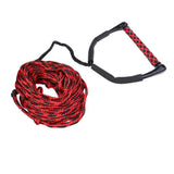 Maxbell 23 Meters 10mm Water Ski Wakeboard Rope with Handle Grip Black, Red - Aladdin Shoppers