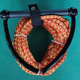 Maxbell 23 Meters 10mm Water Ski Wakeboard Rope with Handle Grip Red, Yellow - Aladdin Shoppers