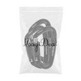 Maxbell Maxbell 3 Pieces 24KN Aluminum Self-locking Carabiner D-Ring Keychain Black