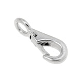 Maxbell Maxbell 304 Stainless Steel Rigid Fixed Eye Boat Spring Snap Hook Silver 0# 4.8cm