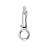 Maxbell 304 Stainless Steel Rigid Fixed Eye Boat Spring Snap Hook Silver 0# 4.8cm - Aladdin Shoppers