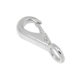 Maxbell 304 Stainless Steel Rigid Fixed Eye Boat Spring Snap Hook Silver 0# 4.8cm - Aladdin Shoppers