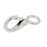 Maxbell Maxbell 304 Stainless Steel Rigid Fixed Eye Boat Spring Snap Hook Silver 1# 7cm