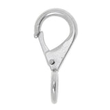 Maxbell Maxbell 304 Stainless Steel Rigid Fixed Eye Boat Spring Snap Hook Silver 1# 7cm