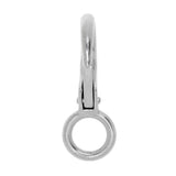 Maxbell Maxbell 304 Stainless Steel Rigid Fixed Eye Boat Spring Snap Hook Silver 1# 7cm