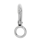 Maxbell Maxbell 304 Stainless Steel Rigid Fixed Eye Boat Spring Snap Hook Silver 2# 8cm