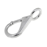 Maxbell 304 Stainless Steel Rigid Fixed Eye Boat Spring Snap Hook Silver 2.5# 9cm - Aladdin Shoppers